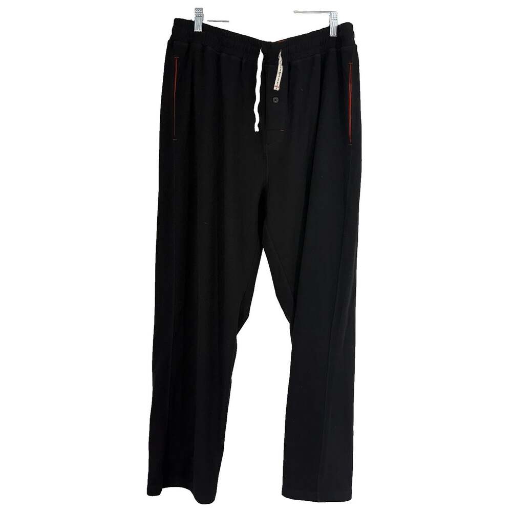 Carbon2Cobalt Men XL Fleece Chaise Lounger Pant Black Comfort Casual Warm Layer